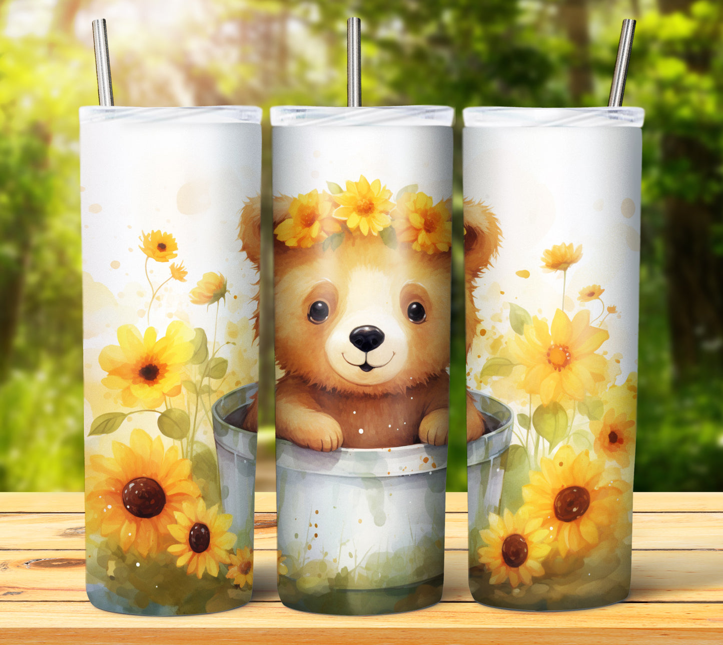 Cute Animal Buckets Sublimation 20oz Images Bundle