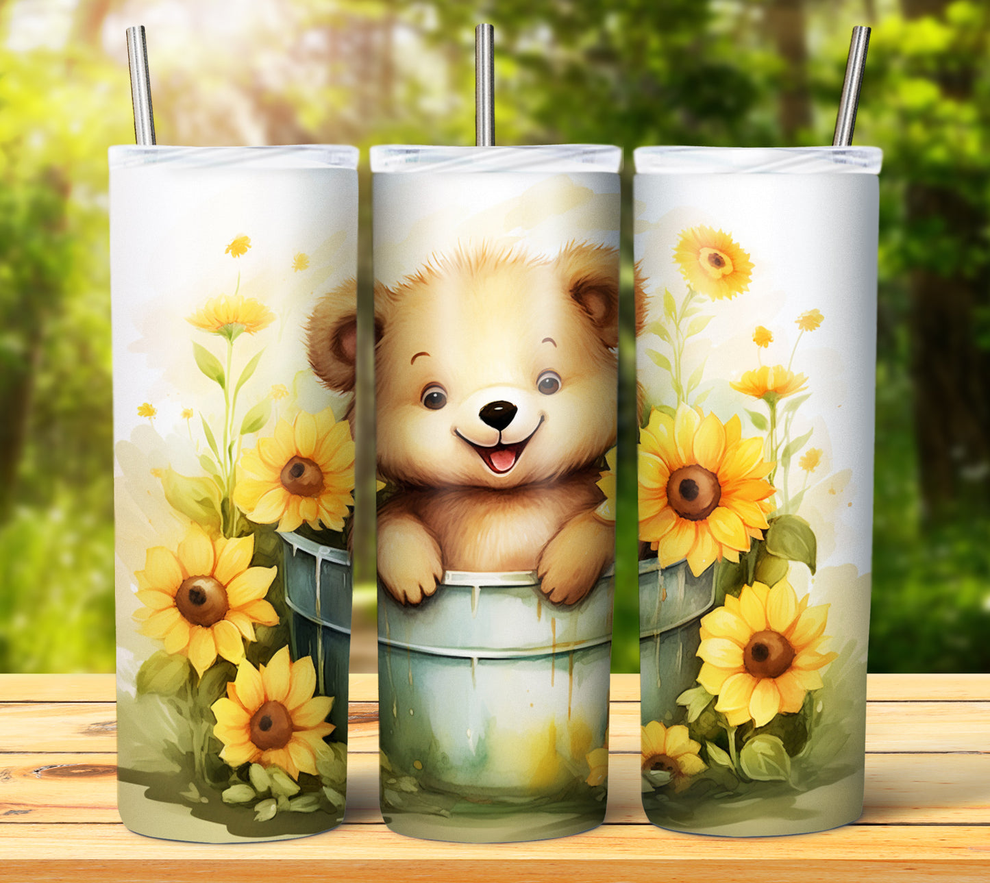 Cute Animal Buckets Sublimation 20oz Images Bundle