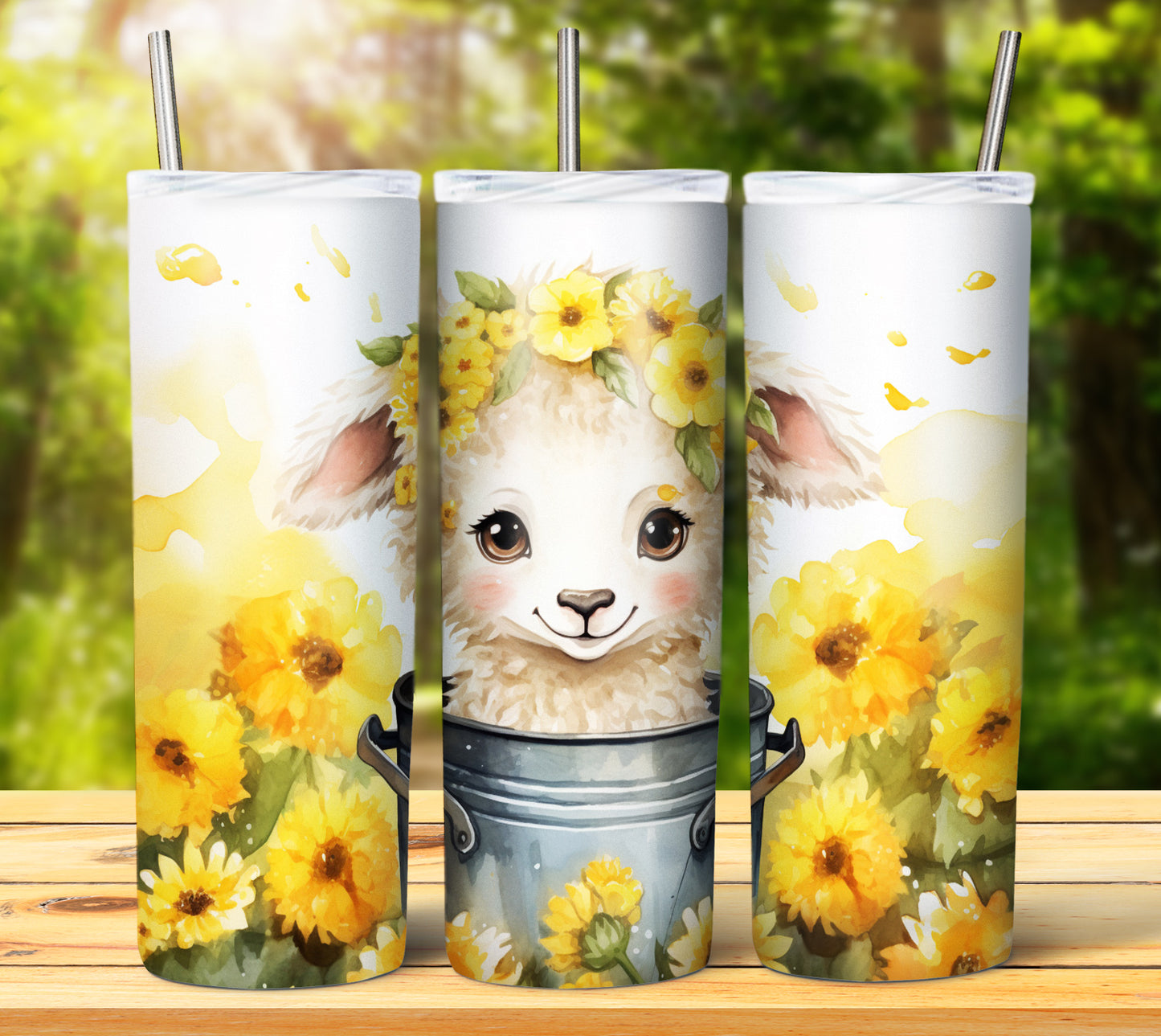 Cute Animal Buckets Sublimation 20oz Images Bundle