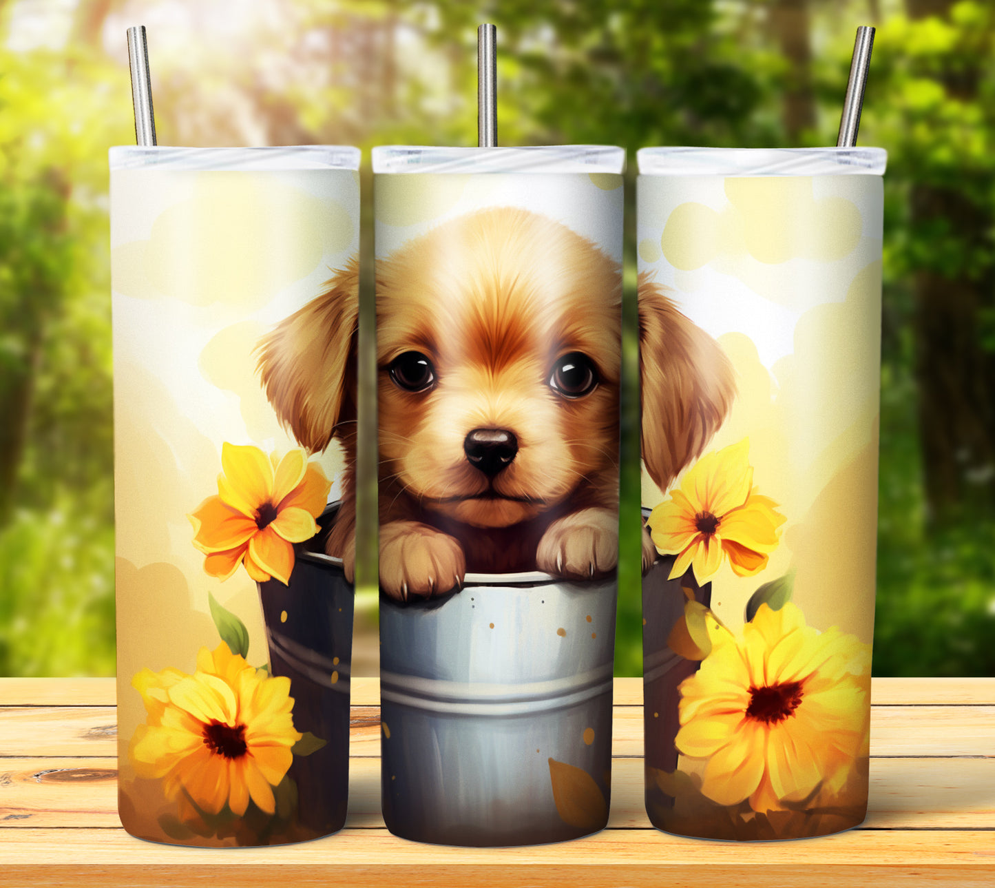 Cute Animal Buckets Sublimation 20oz Images Bundle