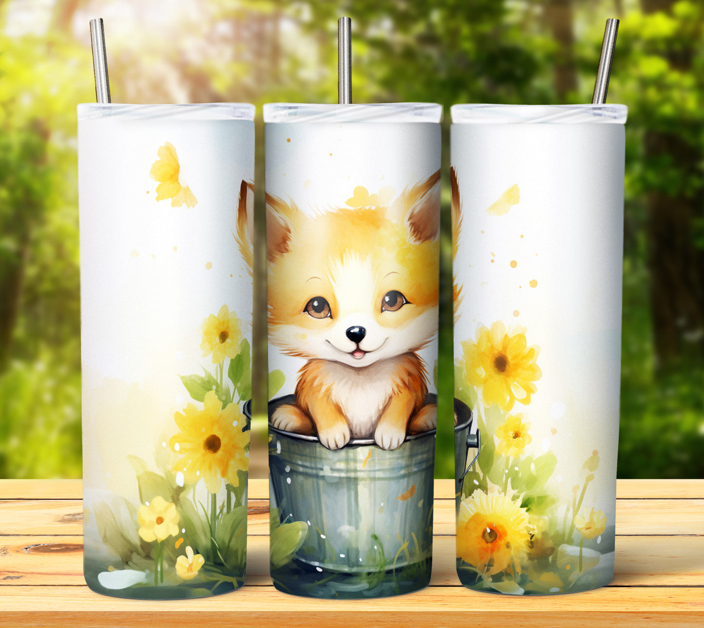 Cute Animal Buckets Sublimation 20oz Images Bundle