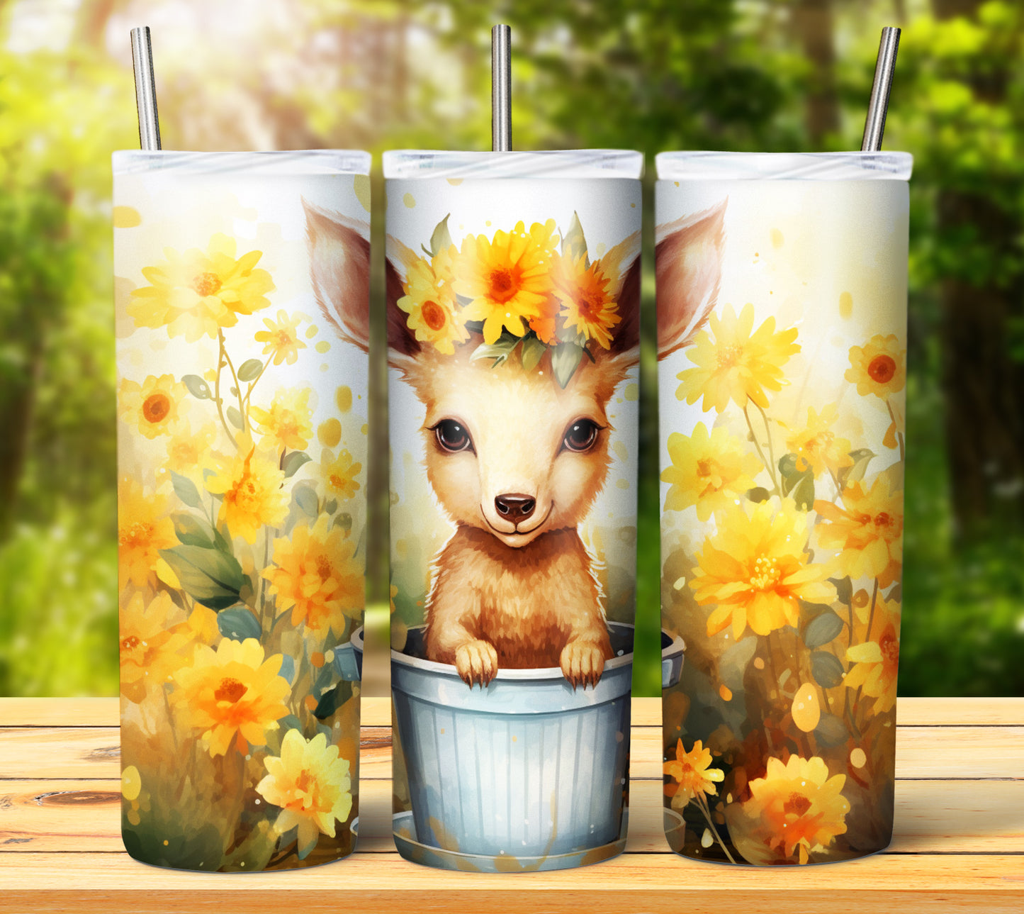 Cute Animal Buckets Sublimation 20oz Images Bundle