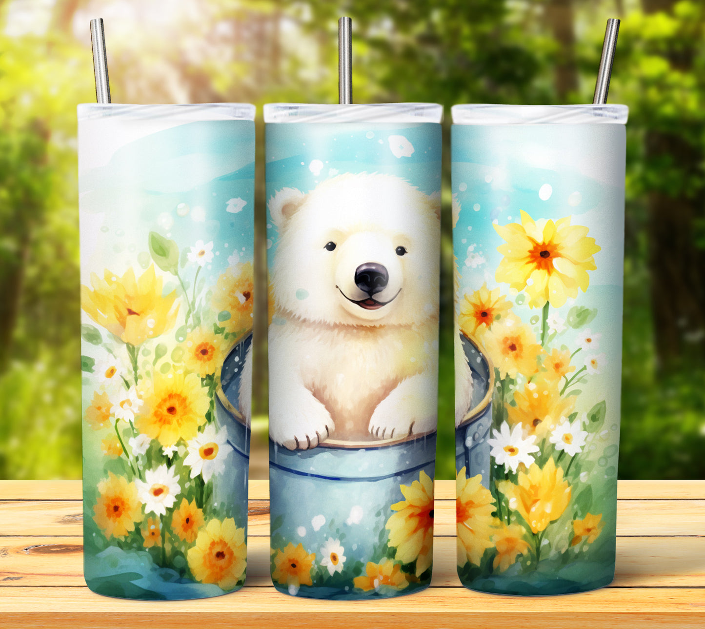 Cute Animal Buckets Sublimation 20oz Images Bundle