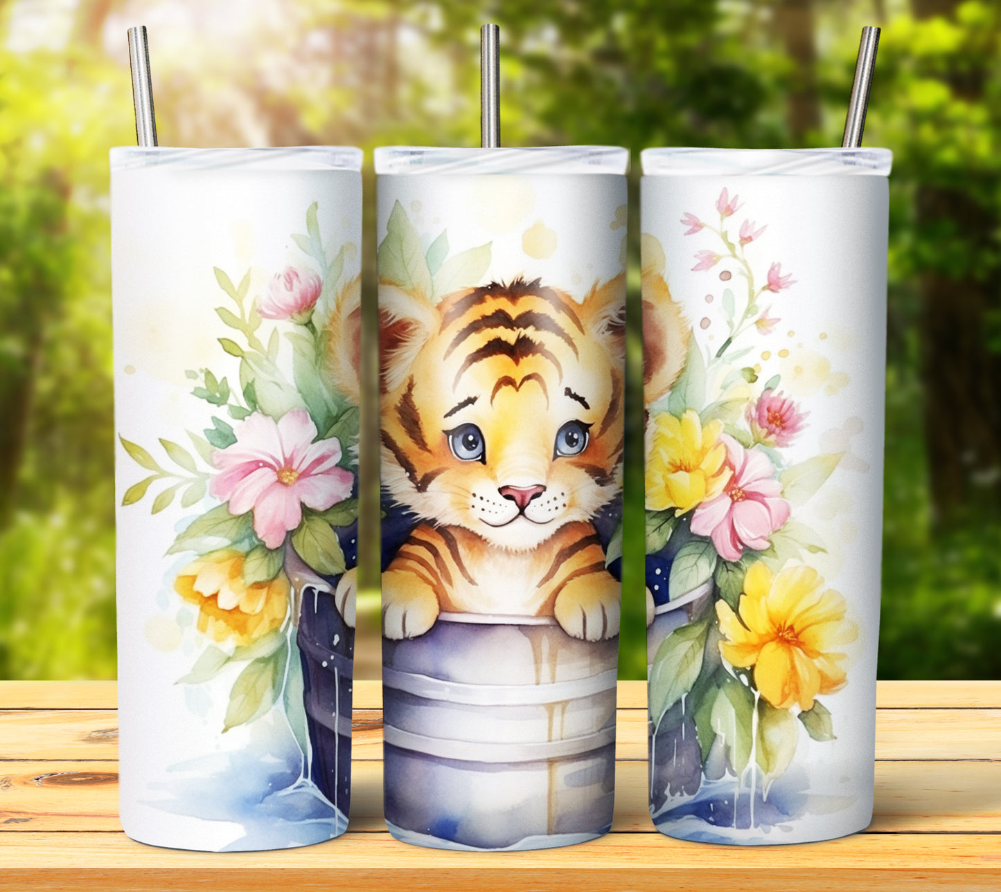 Cute Animal Buckets Sublimation 20oz Images Bundle