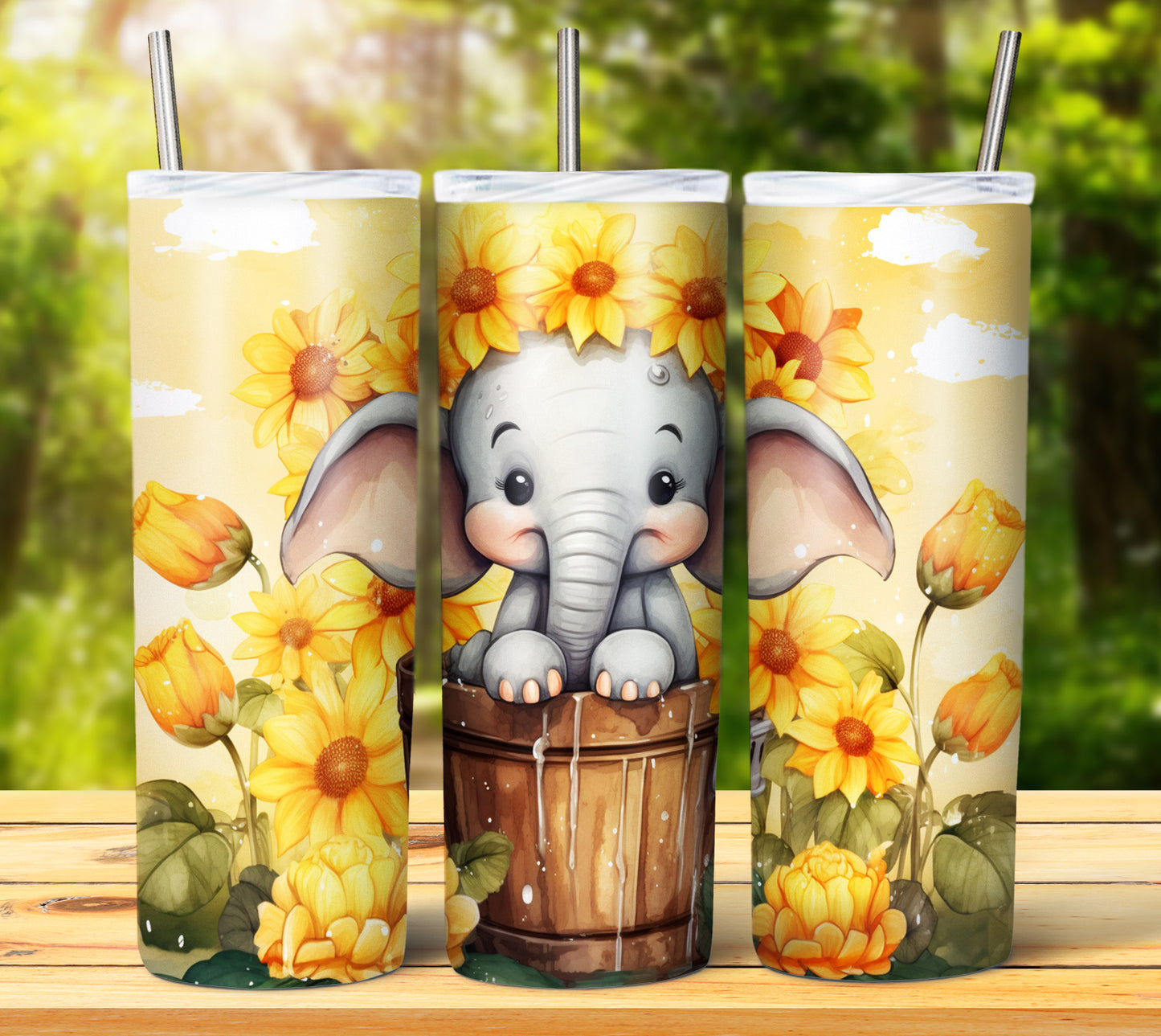 Cute Animal Buckets Sublimation 20oz Images Bundle