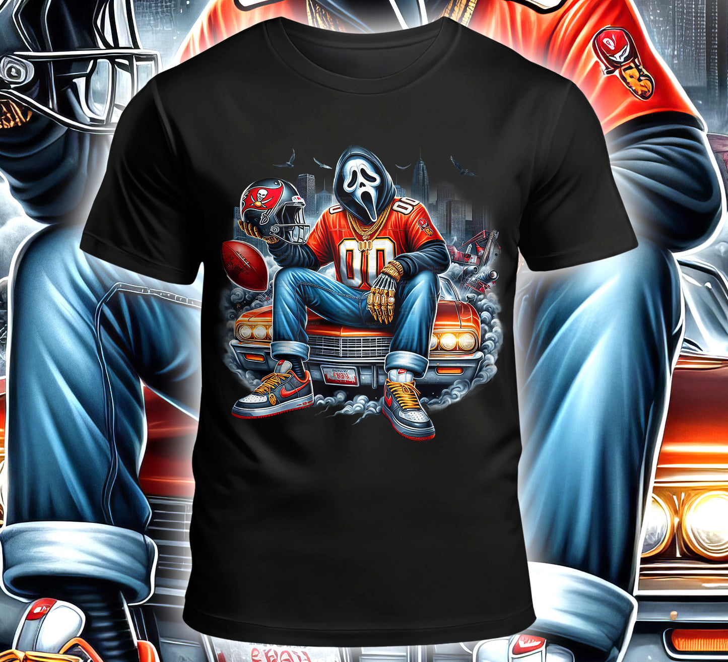 Football Sublimation/DTF T-Shirt Image