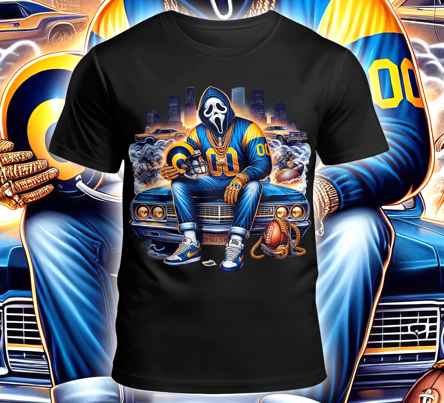 Football Sublimation/DTF T-Shirt Image