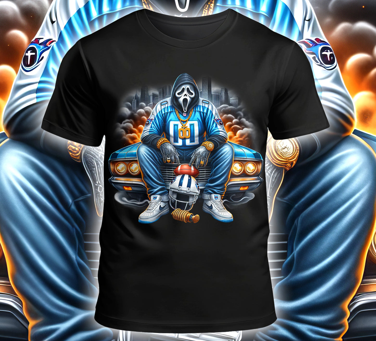 Football Sublimation/DTF T-Shirt Image