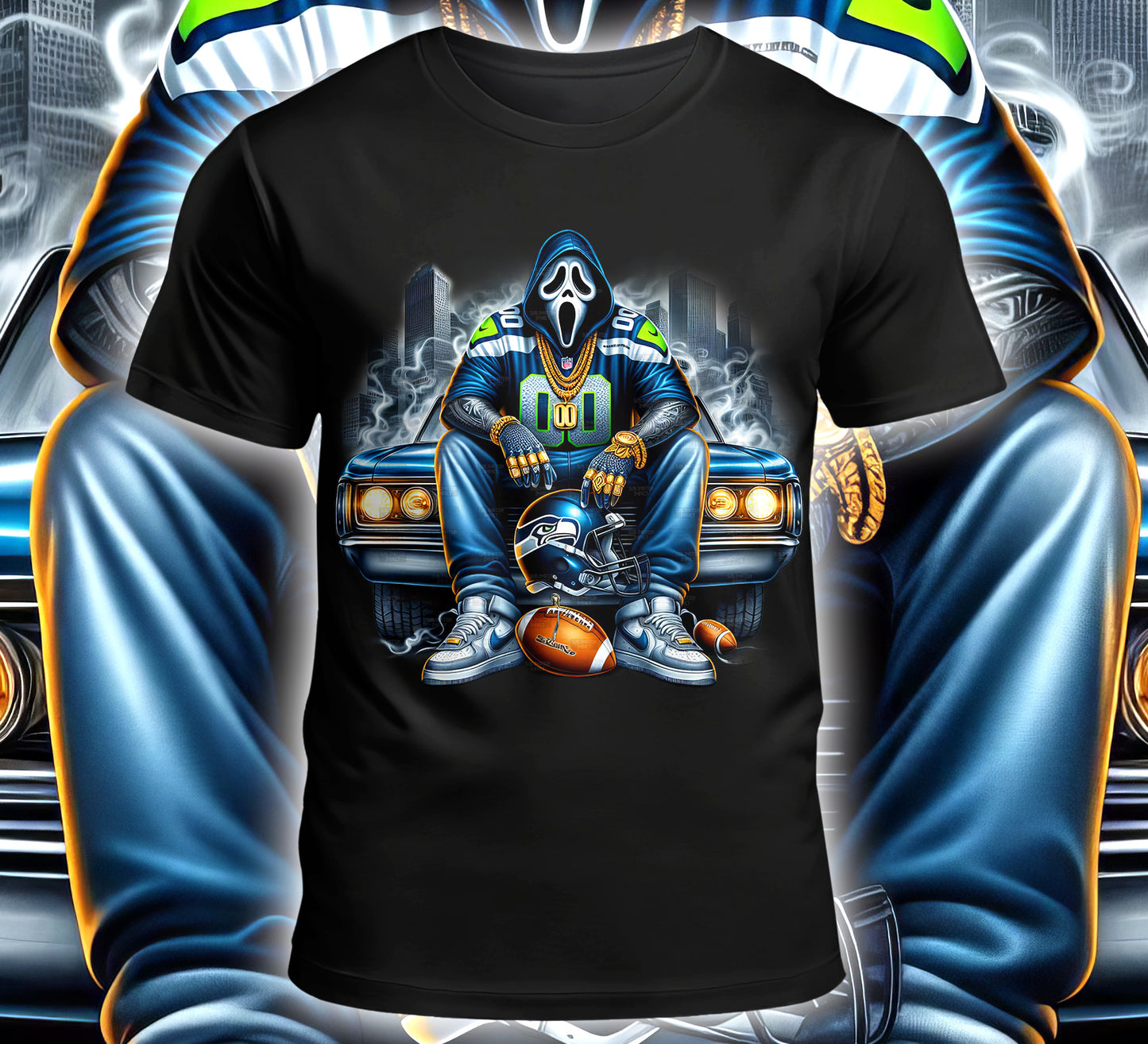 Football Sublimation/DTF T-Shirt Image