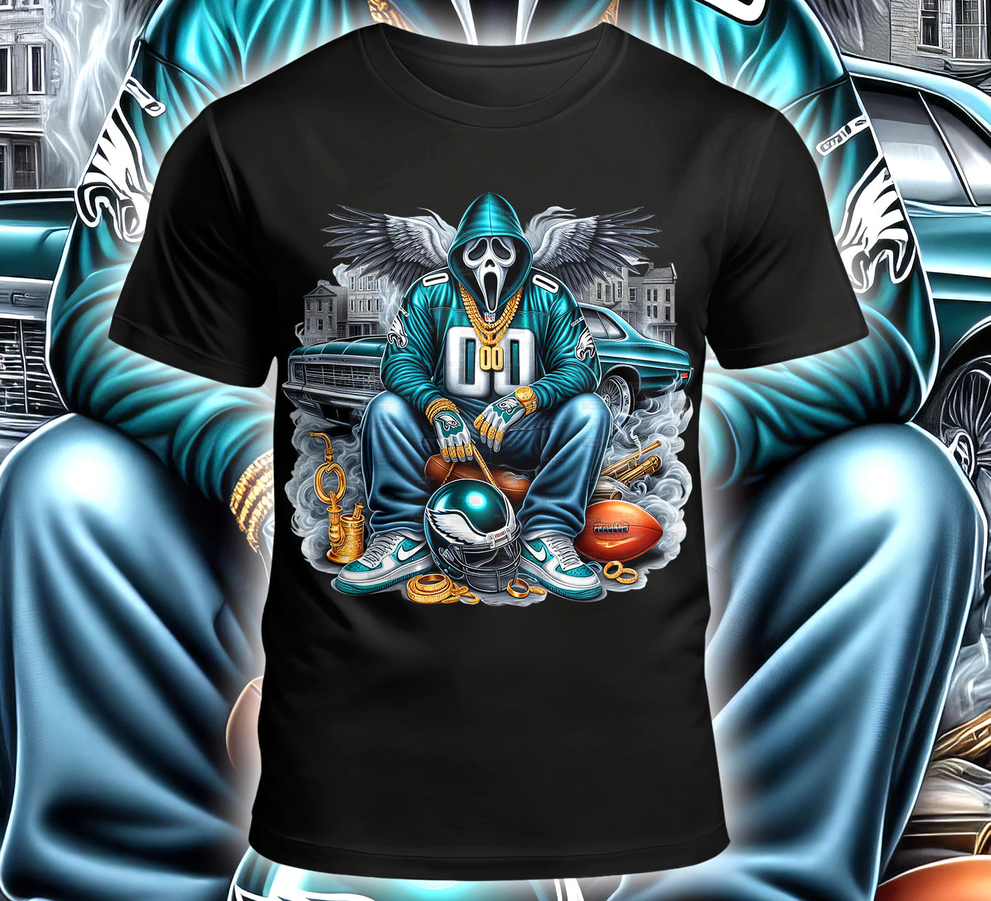 Football Sublimation/DTF T-Shirt Image