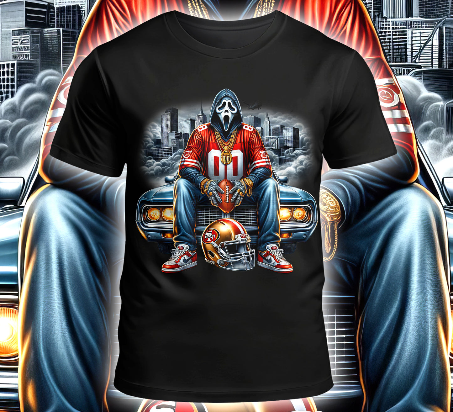 Football Sublimation/DTF T-Shirt Image