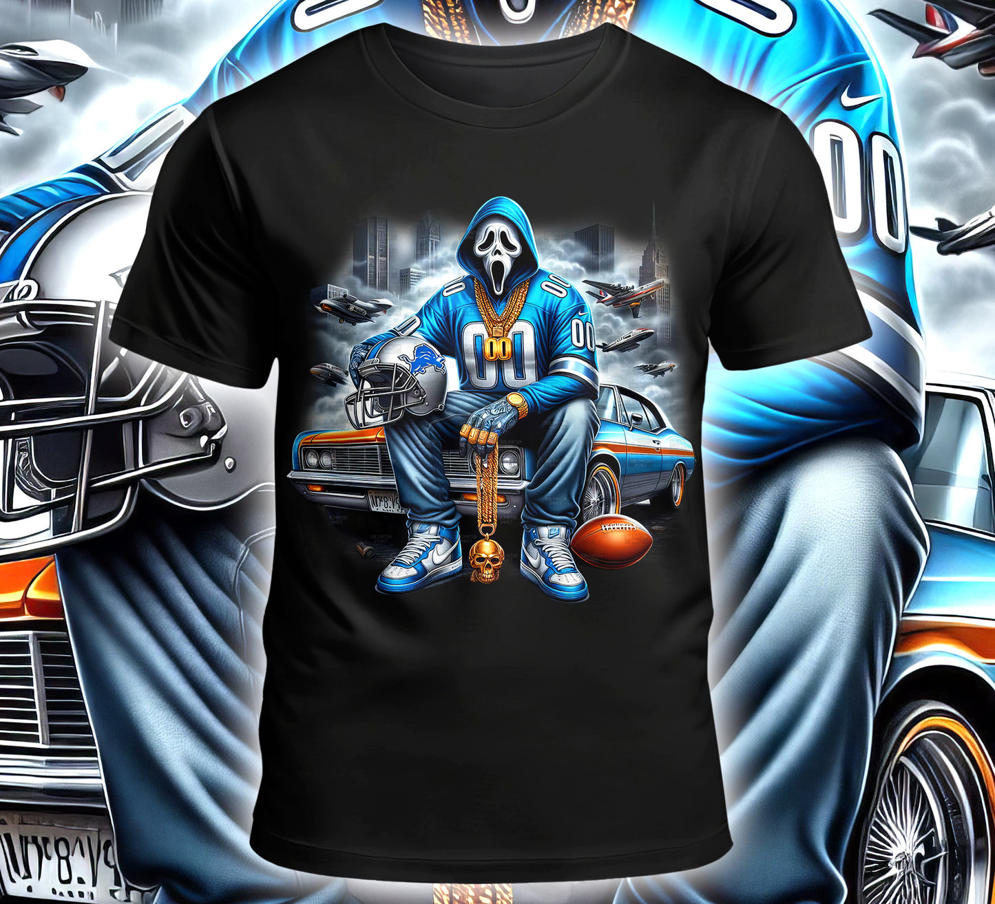 Football Sublimation/DTF T-Shirt Image