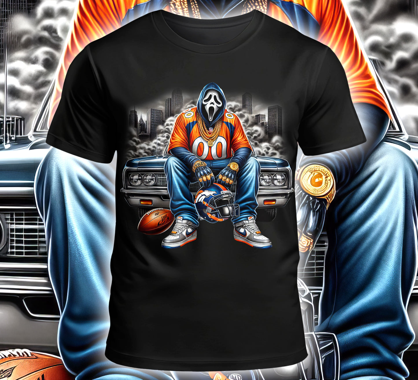 Football Sublimation/DTF T-Shirt Image