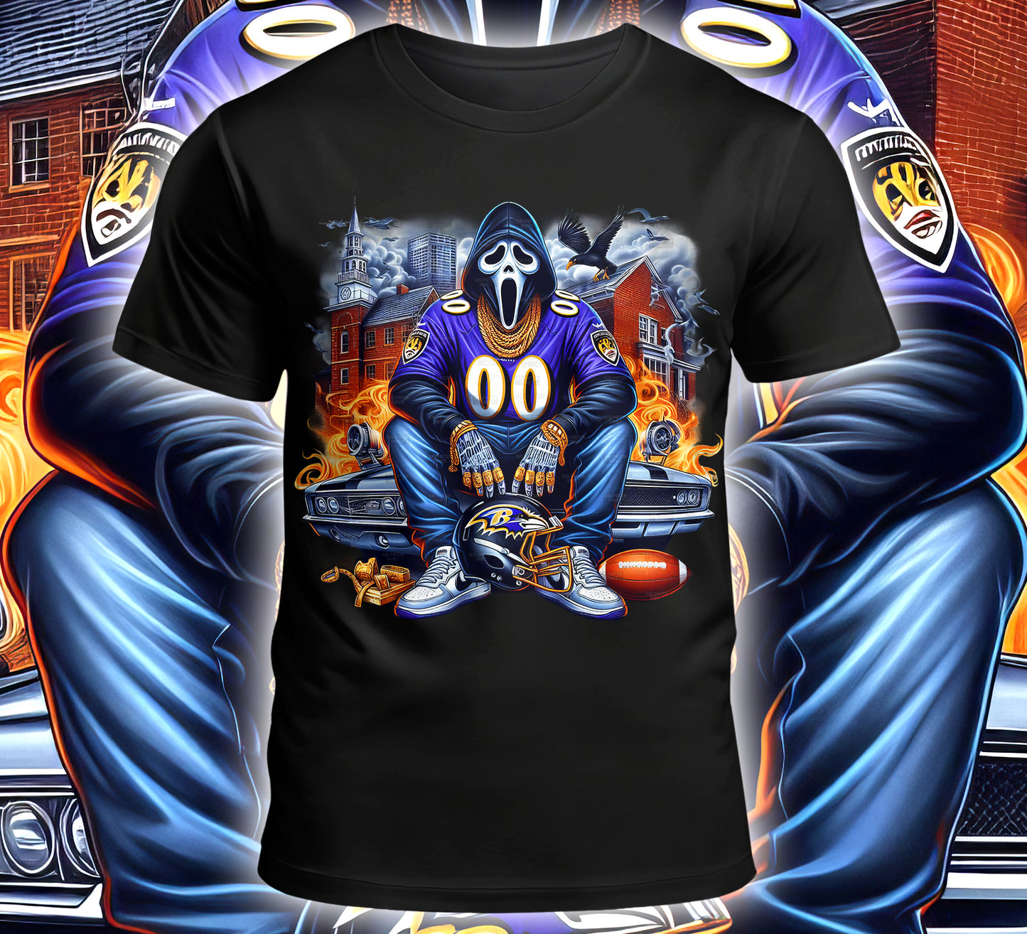 Football Sublimation/DTF T-Shirt Image