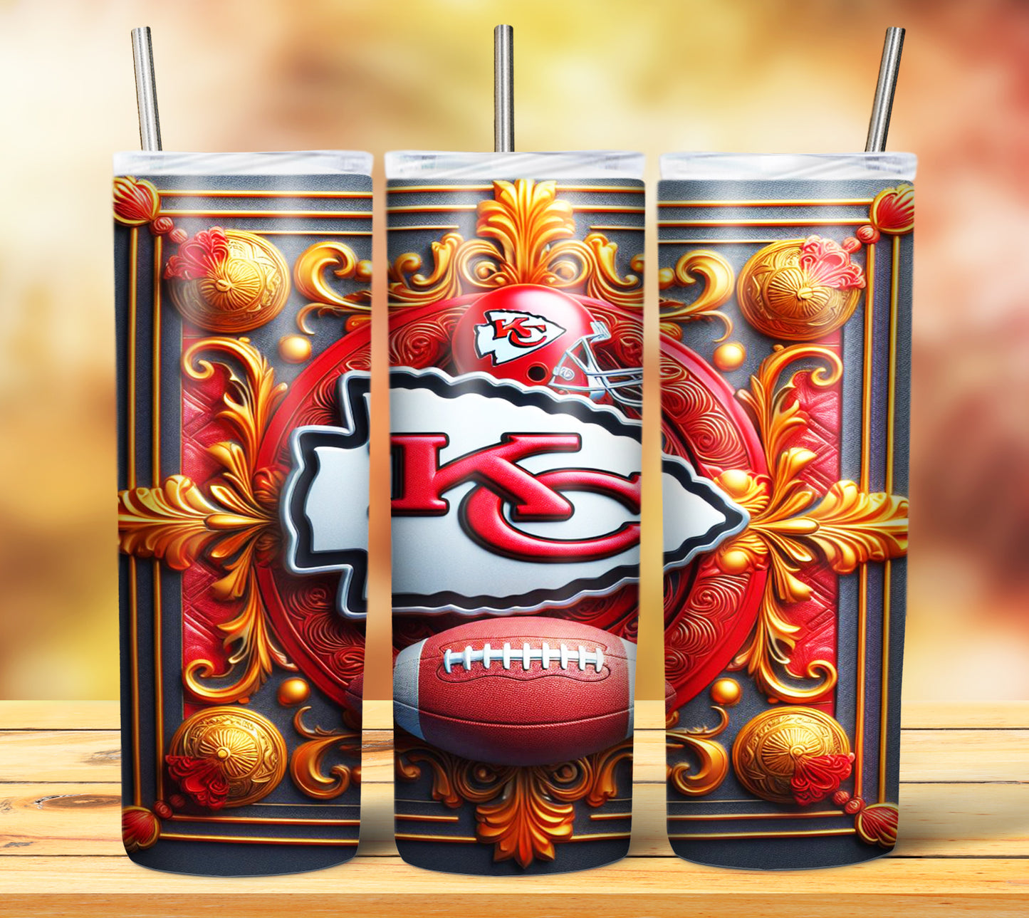 Football 20oz Sublimation Tumbler Images Bundle