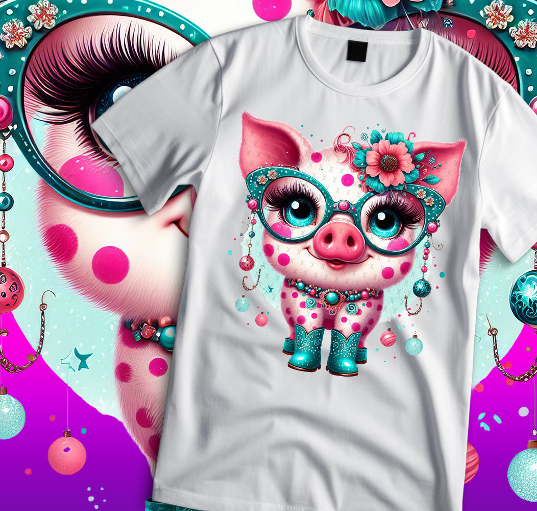 Cute Farm Animals Sublimation T-Shirt Image Bundle