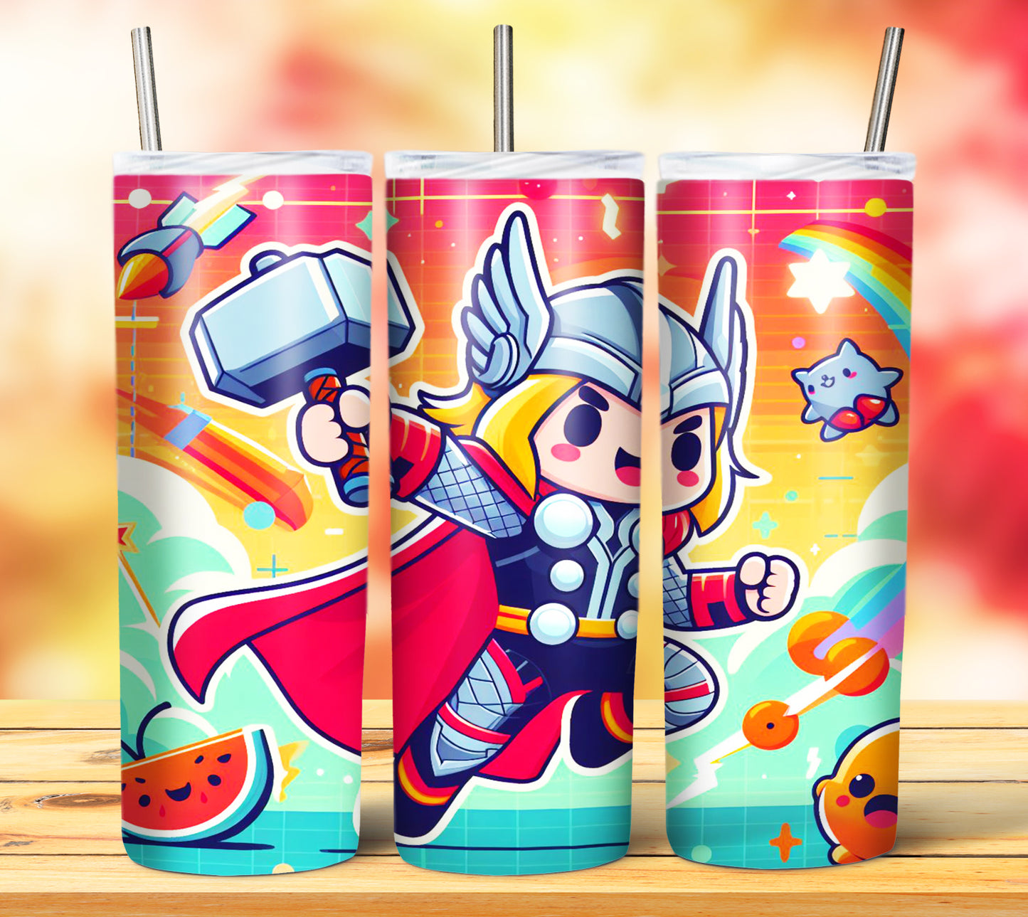 Cute Superhero Sublimation 20oz Tumbler Images Bundle