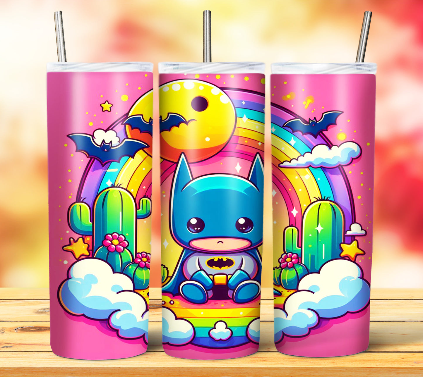 Cute Superhero Sublimation 20oz Tumbler Images Bundle