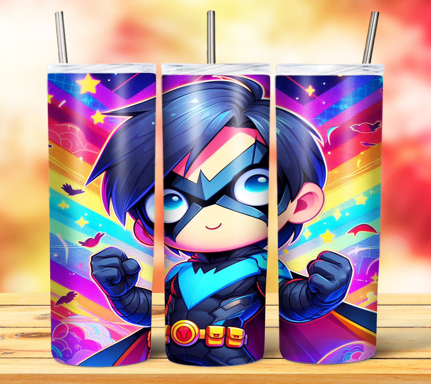 Cute Superhero Sublimation 20oz Tumbler Images Bundle