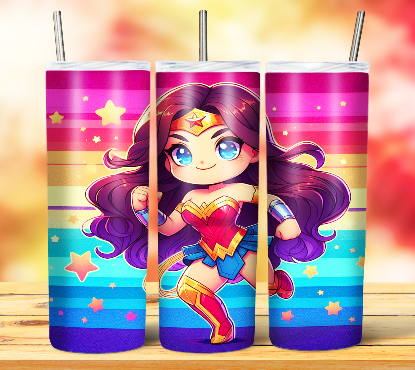 Cute Superhero Sublimation 20oz Tumbler Images Bundle