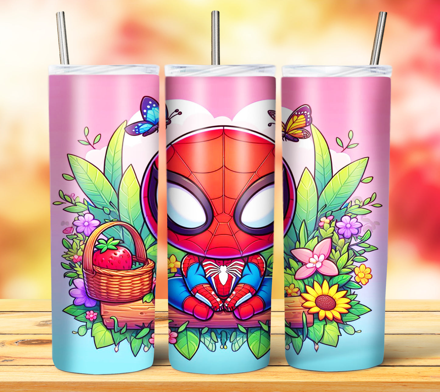 Cute Superhero Sublimation 20oz Tumbler Images Bundle