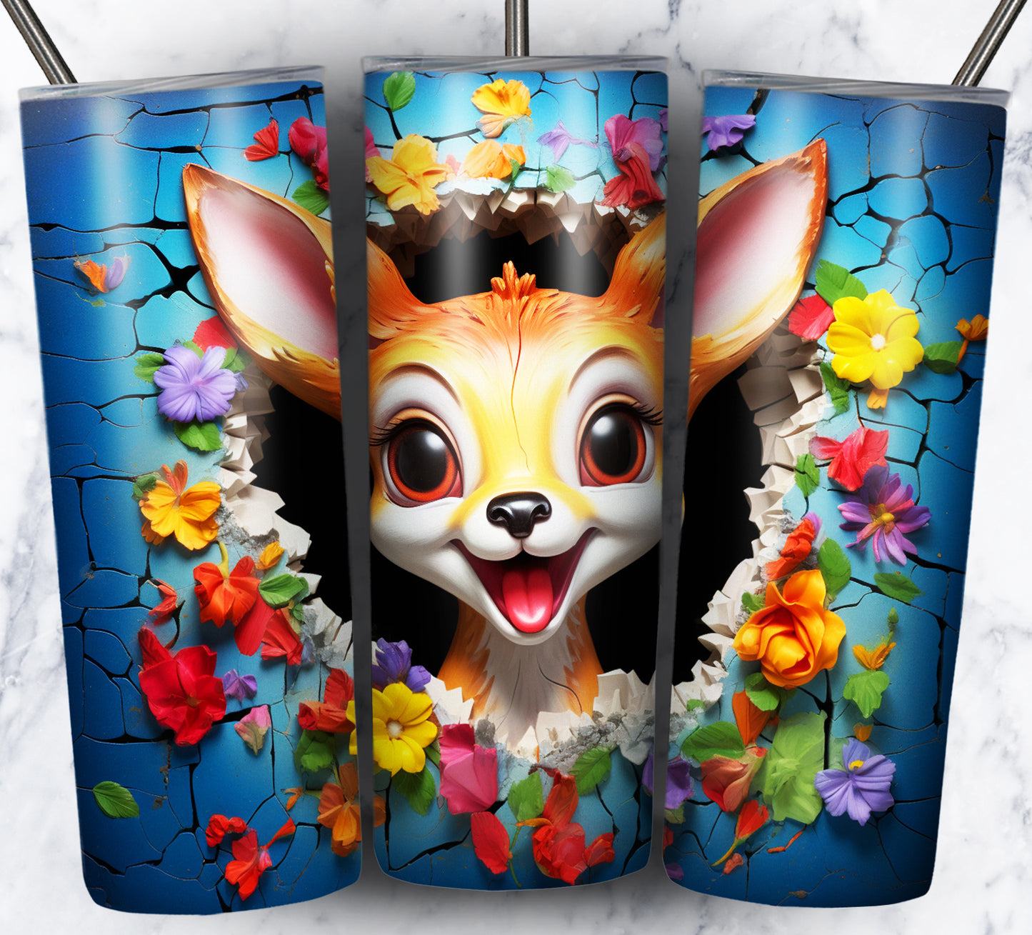 110+ 3D Wall Animals Sublimation Tumbler Images Bundle 20 oz