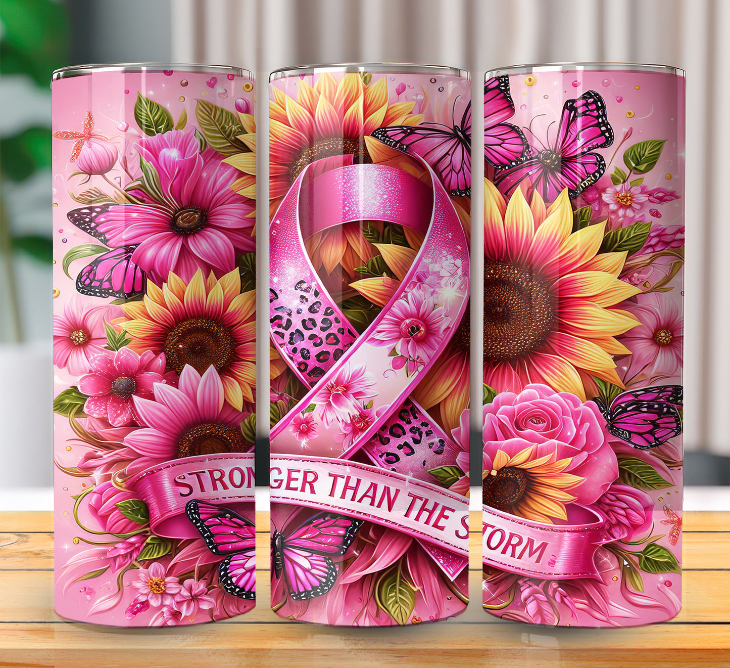 Pink Ribbon Sublimation 20oz Images Bundle