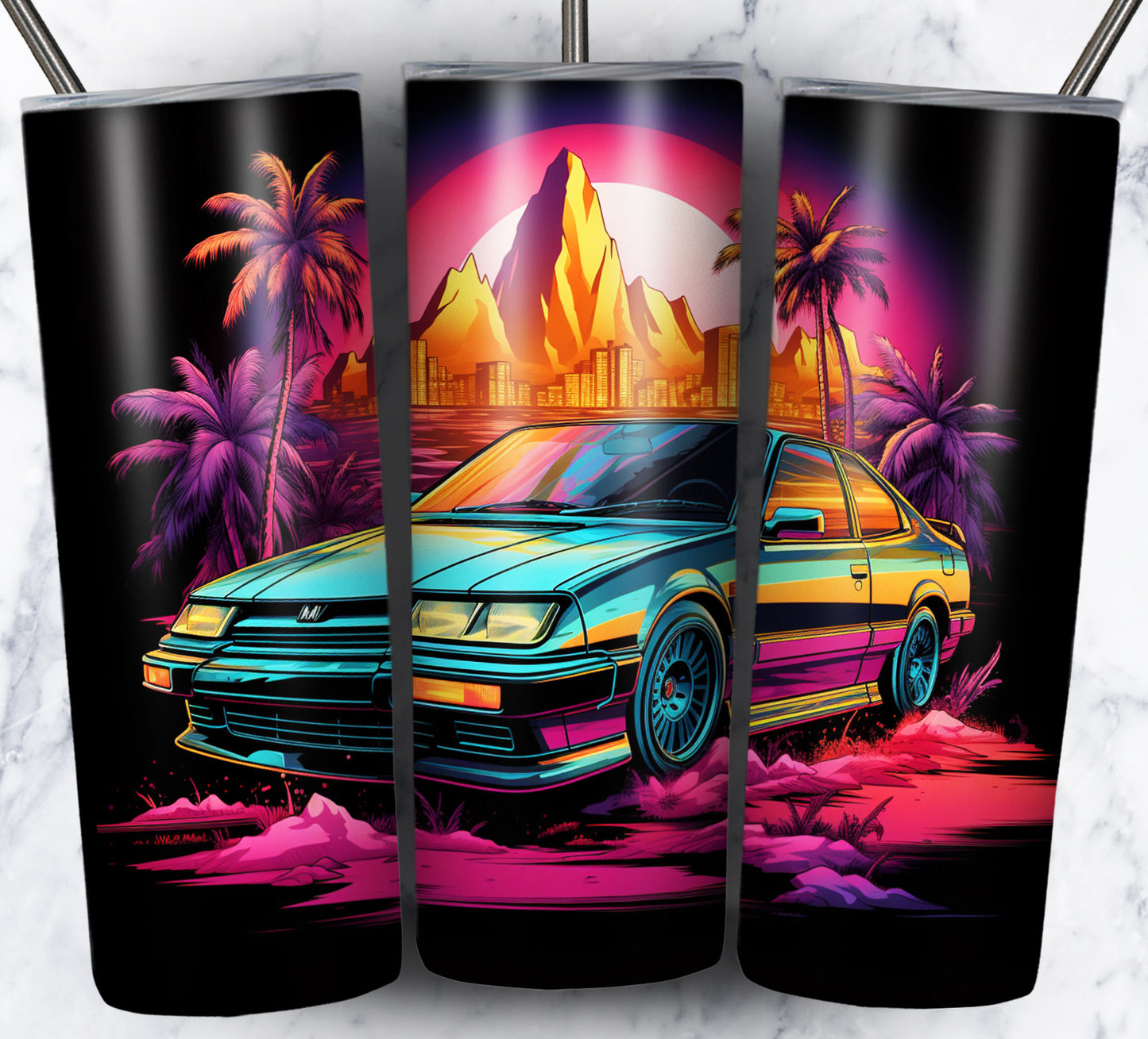 Various Cars Sublimation 20oz Tumbler Images Bundle