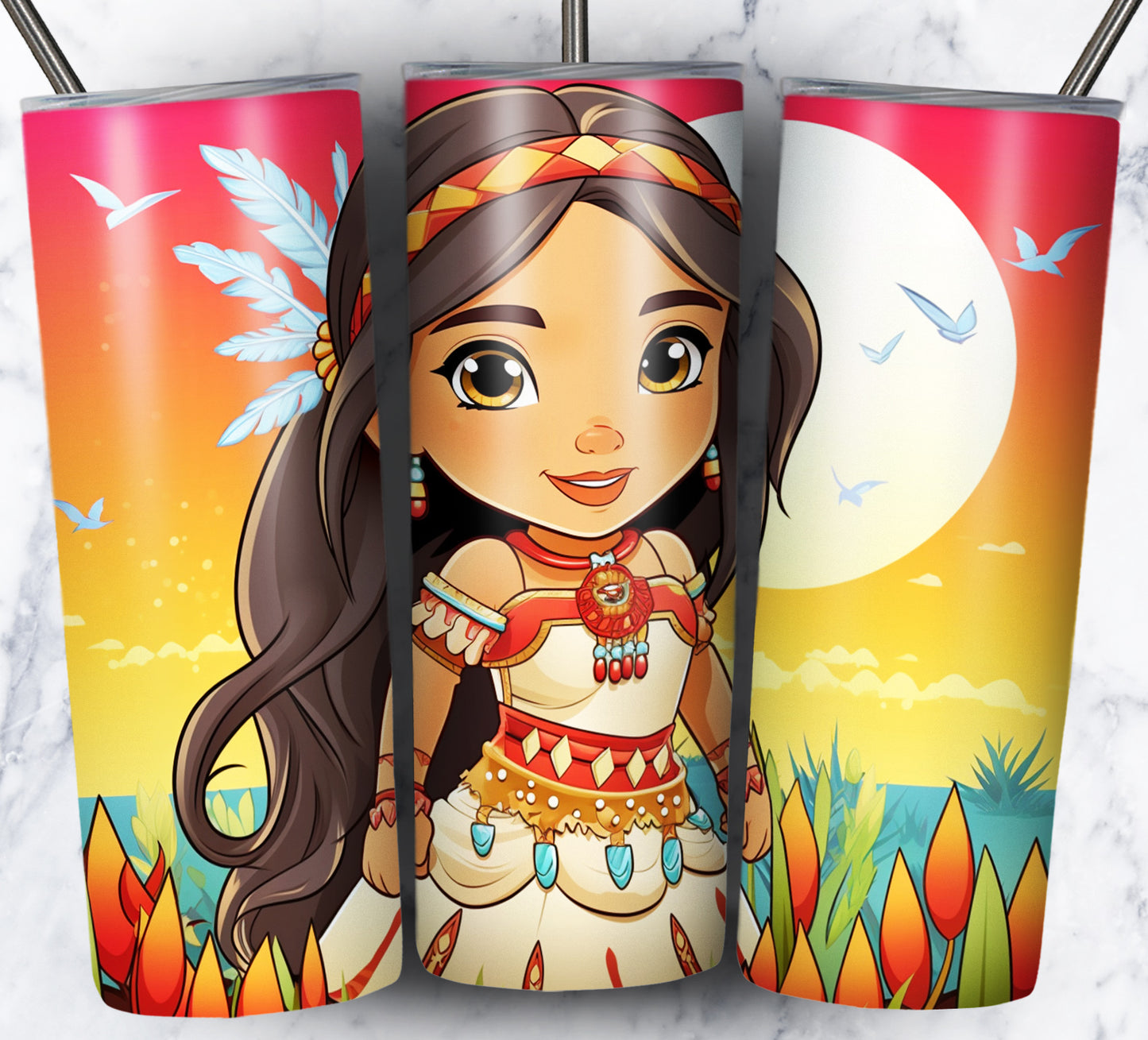 130+ Kid Cartoon Superhero Sublimation 20oz Tumbler Images Bundle