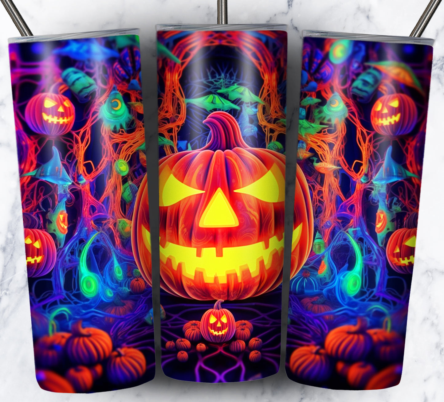 Neon Halloween Bundle Pack 20oz Sublimation Images