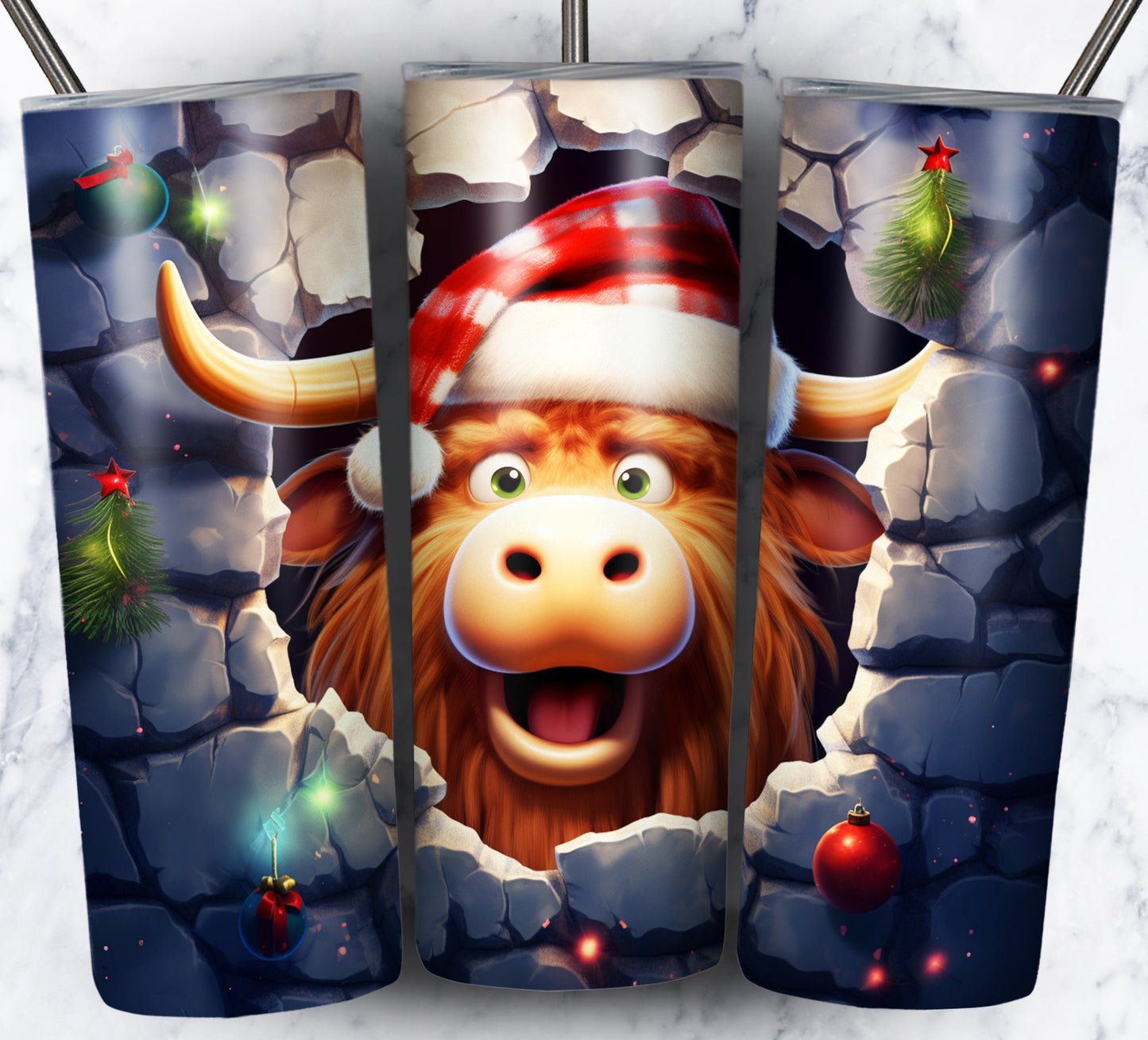 40+ 3D Christmas Sublimation 20oz Images Bundle