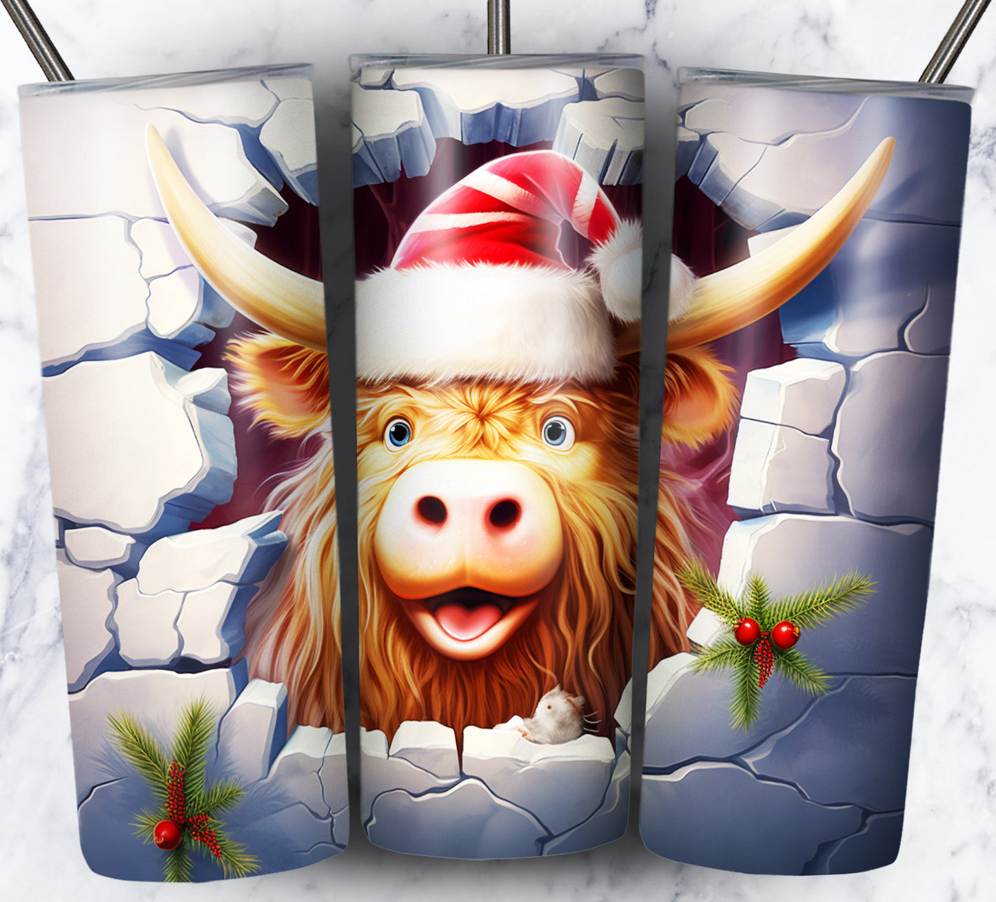 40+ 3D Christmas Sublimation 20oz Images Bundle