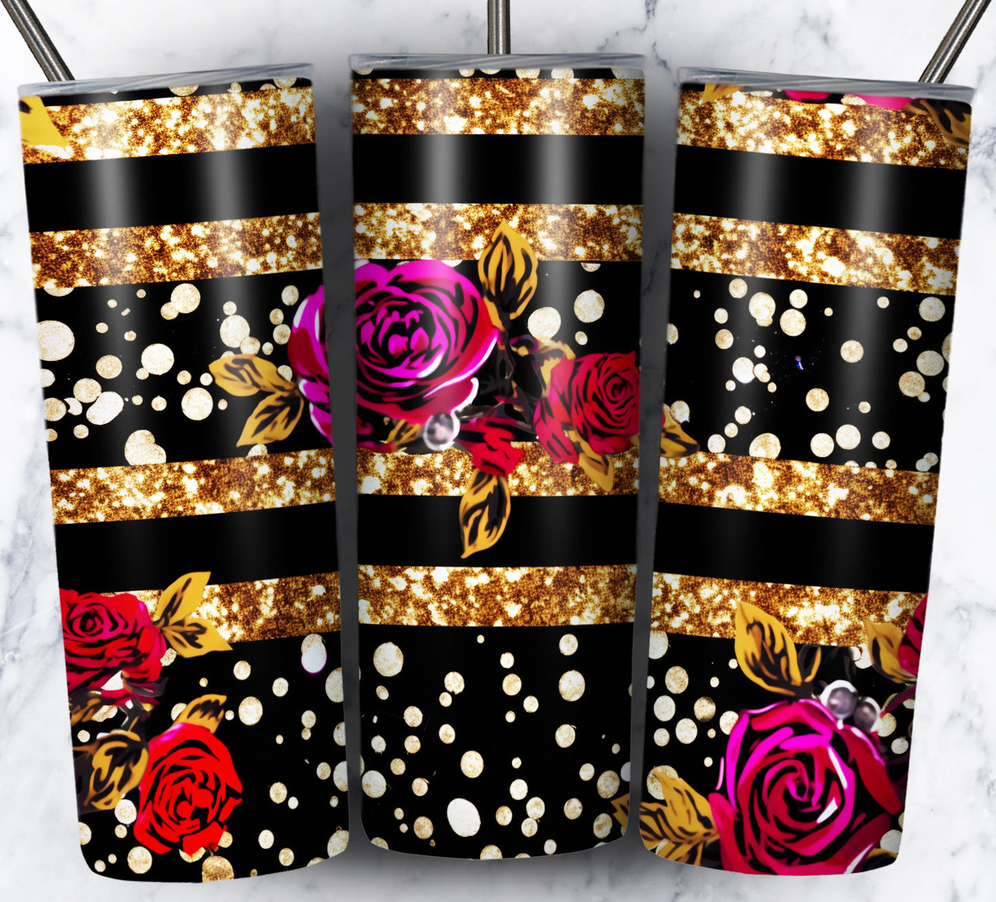 Leopard Glitter Sublimation 20oz Images Bundle