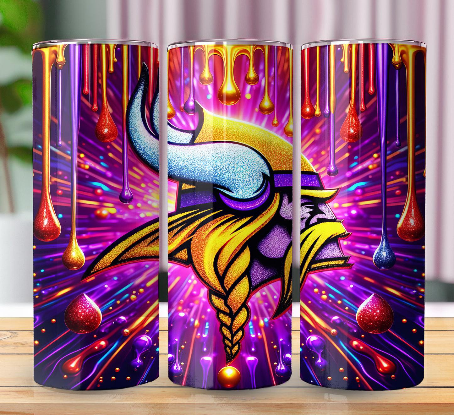 Football 20oz Sublimation Tumbler Image