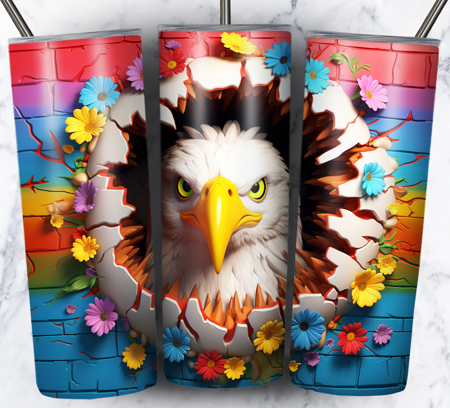 110+ 3D Wall Animals Sublimation Tumbler Images Bundle 20 oz