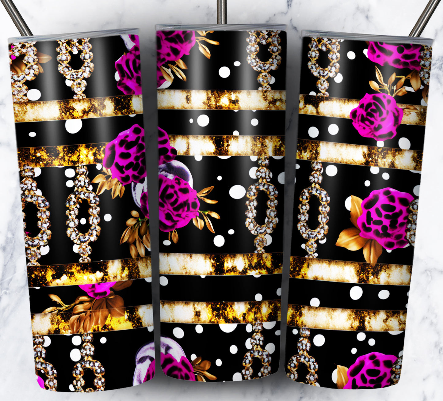 Leopard Glitter Sublimation 20oz Images Bundle