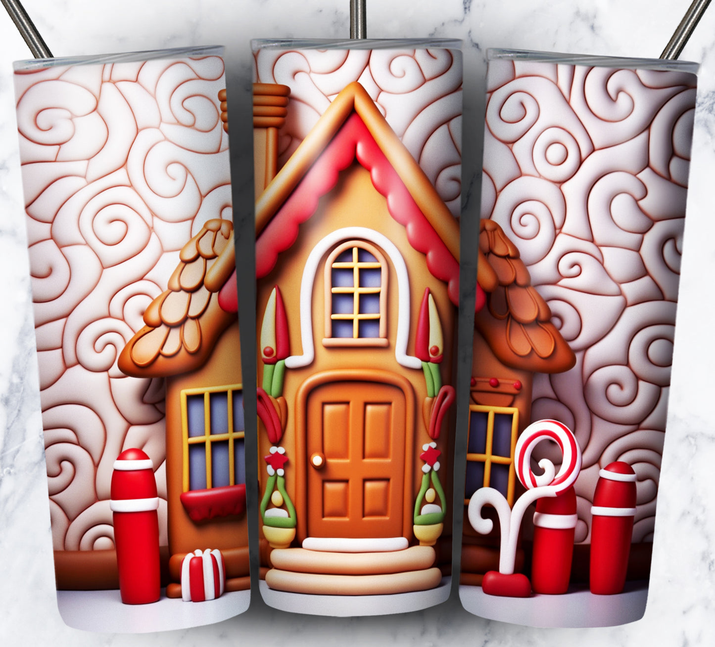 90+ Gingerbread Candy Sublimation 20oz Images Bundle