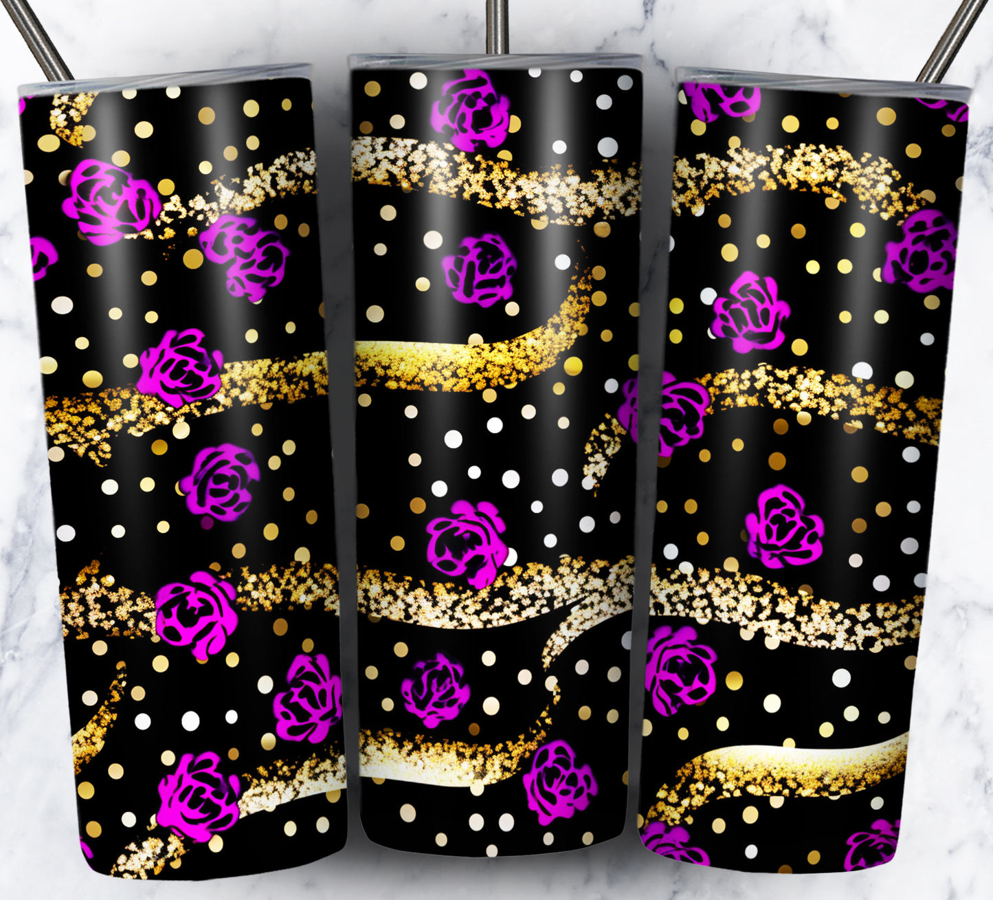 Leopard Glitter Sublimation 20oz Images Bundle