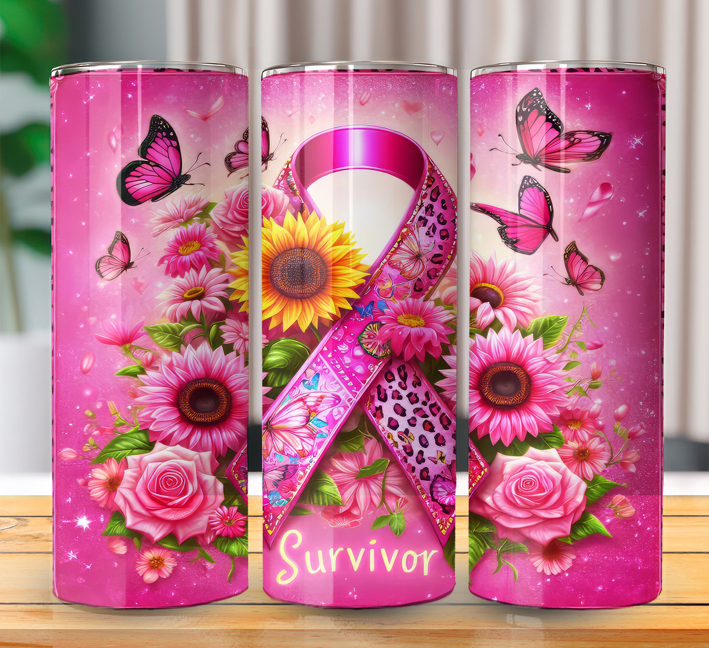 Pink Ribbon Sublimation 20oz Images Bundle