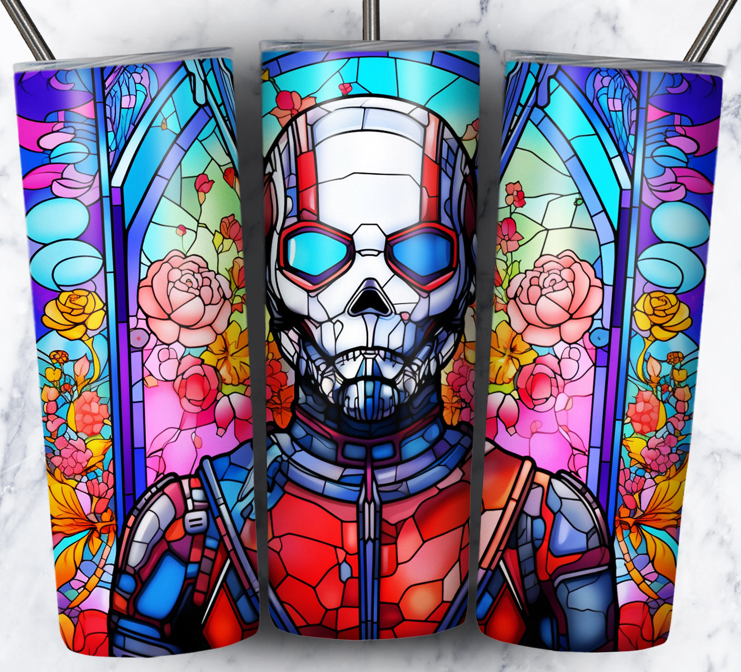 Superhero SugarSkull Sublimation 20oz Tumbler Images Bundle