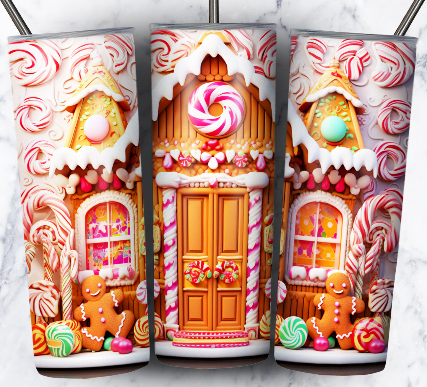 90+ Gingerbread Candy Sublimation 20oz Images Bundle