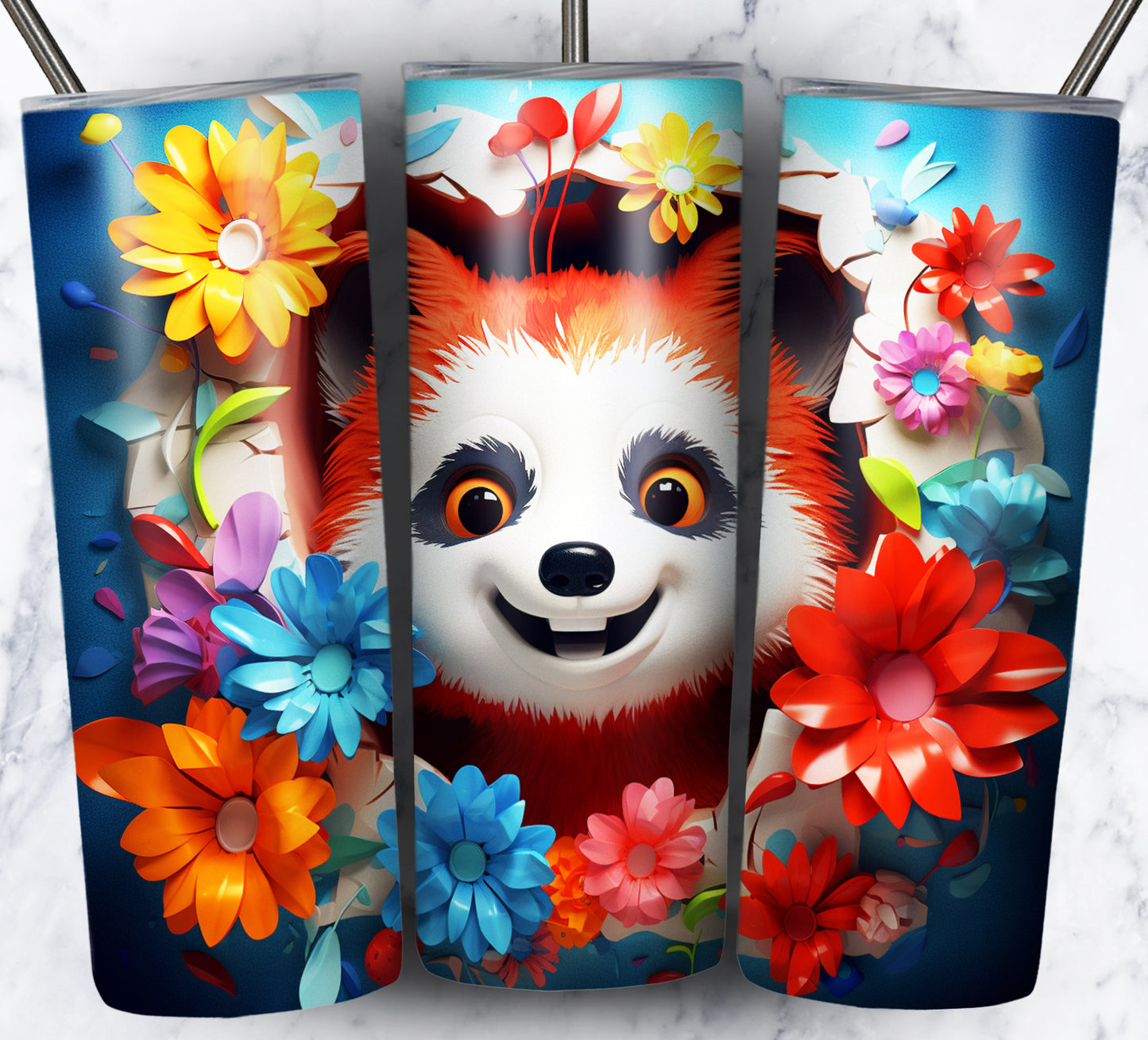 110+ 3D Wall Animals Sublimation Tumbler Images Bundle 20 oz