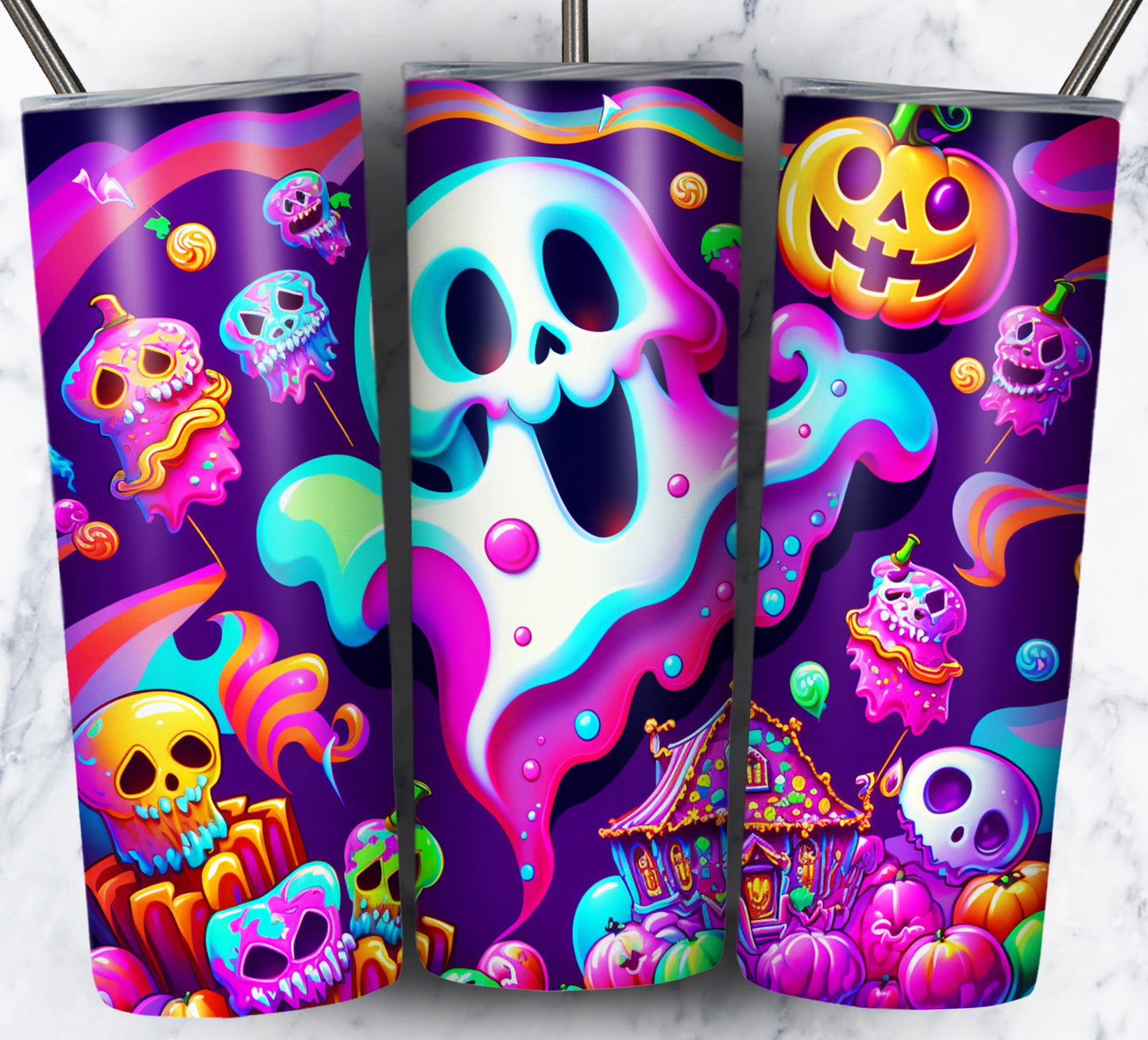 100+ Neon Halloween Bundle Pack 20oz Sublimation Images