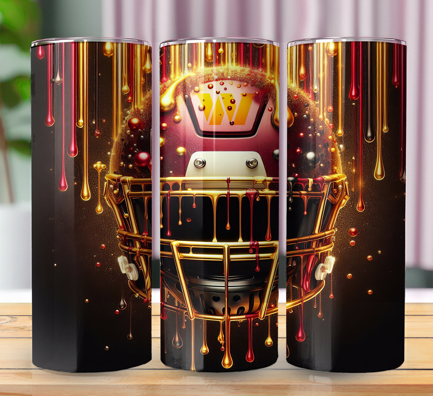 Football 20oz Sublimation Tumbler Image