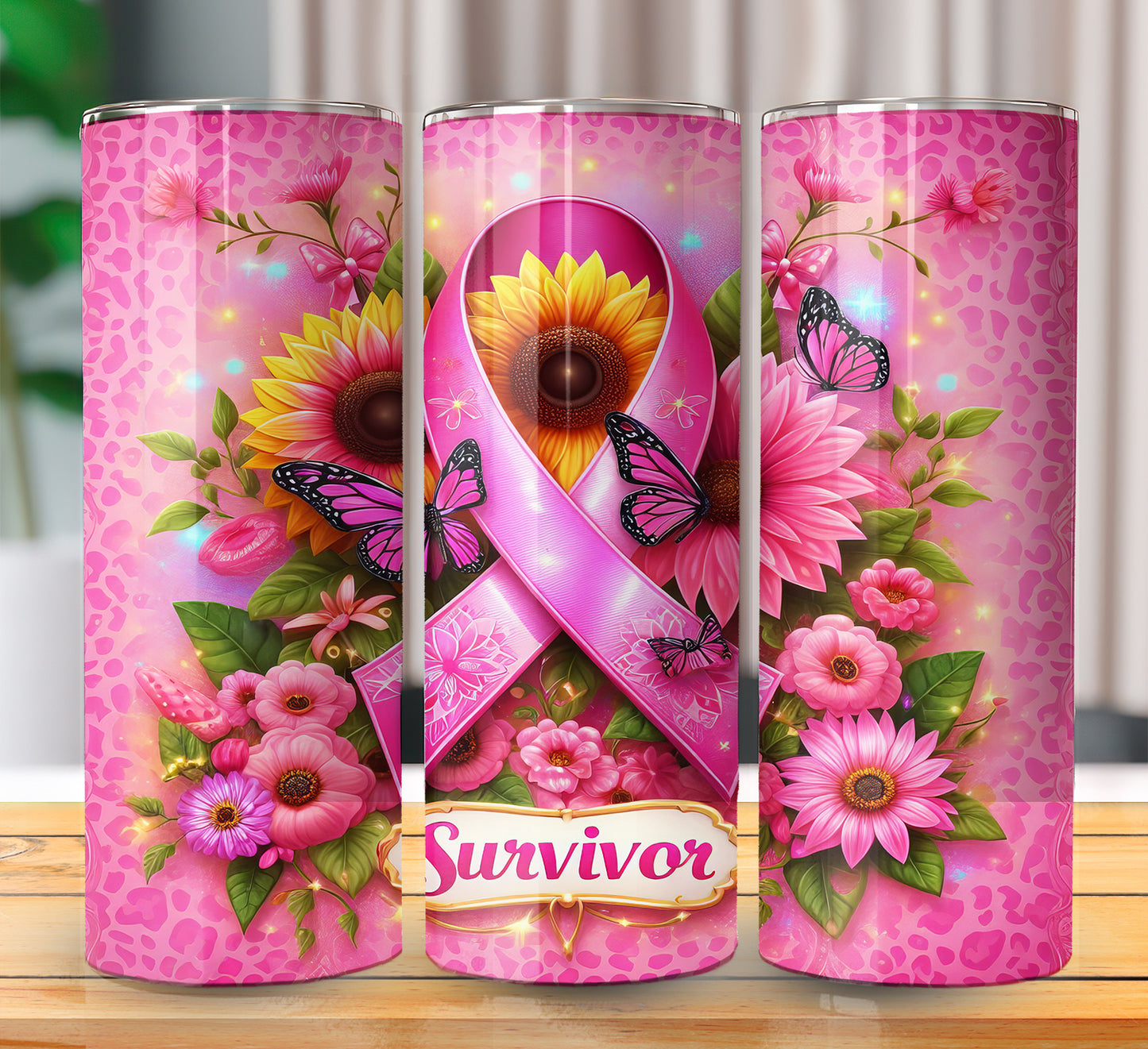 Pink Ribbon Sublimation 20oz Images Bundle