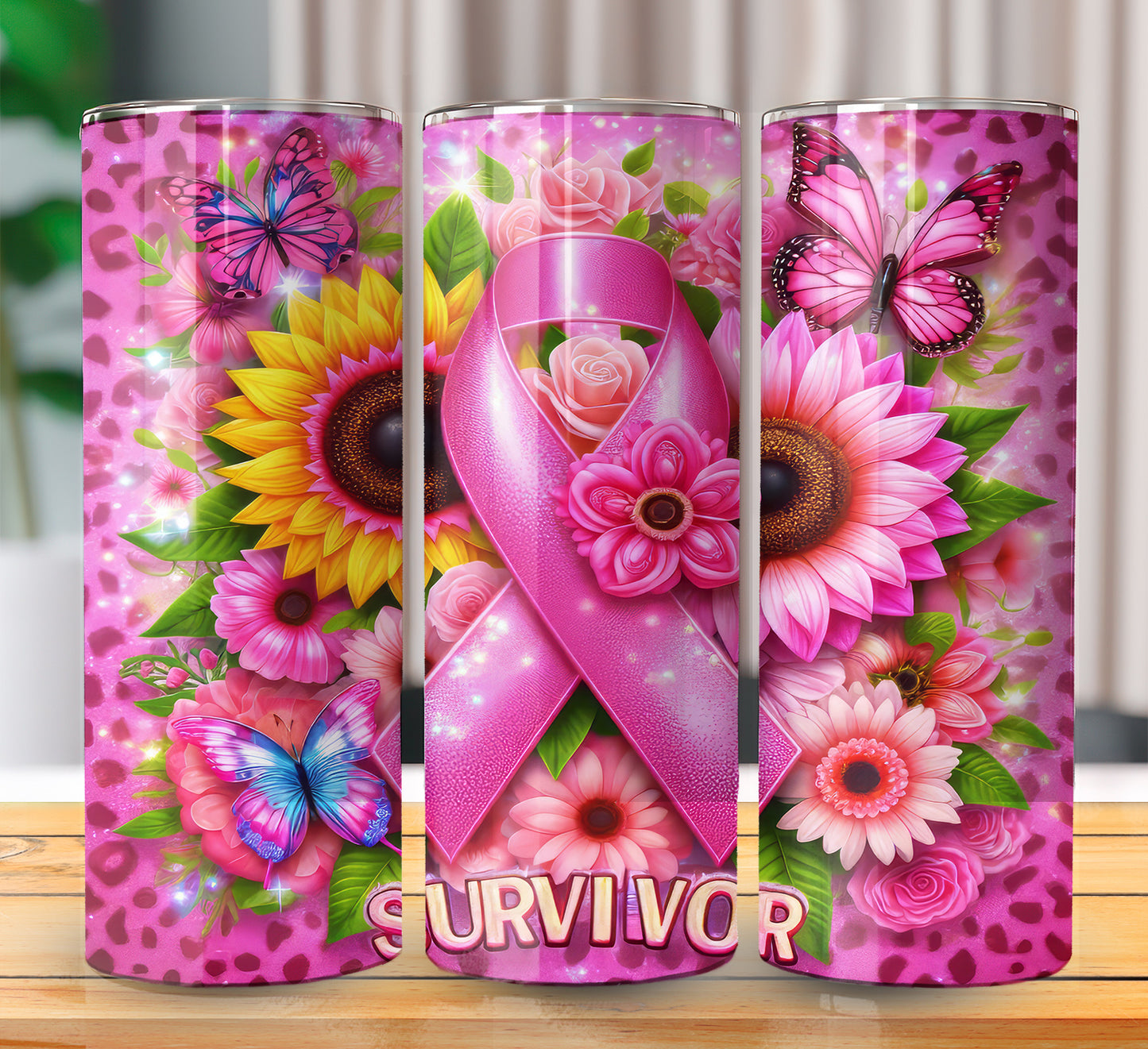 Pink Ribbon Sublimation 20oz Images Bundle