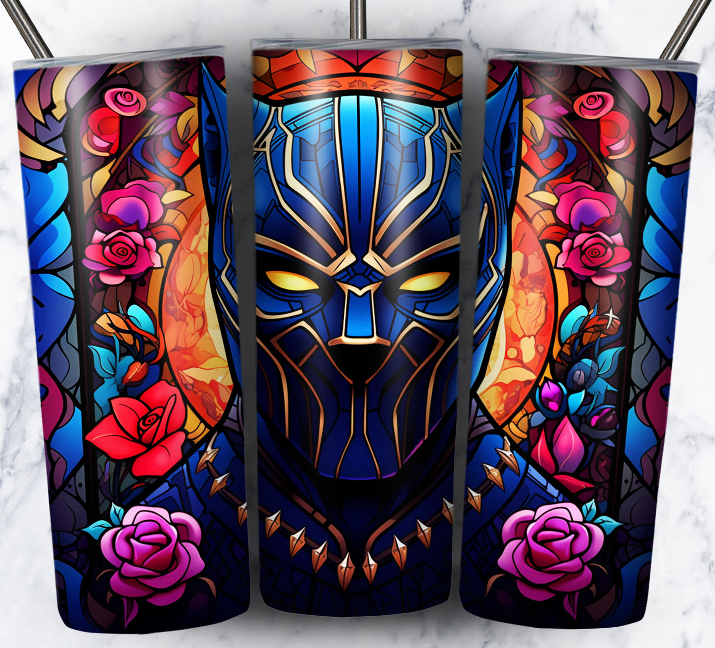 Superhero SugarSkull Sublimation 20oz Tumbler Images Bundle