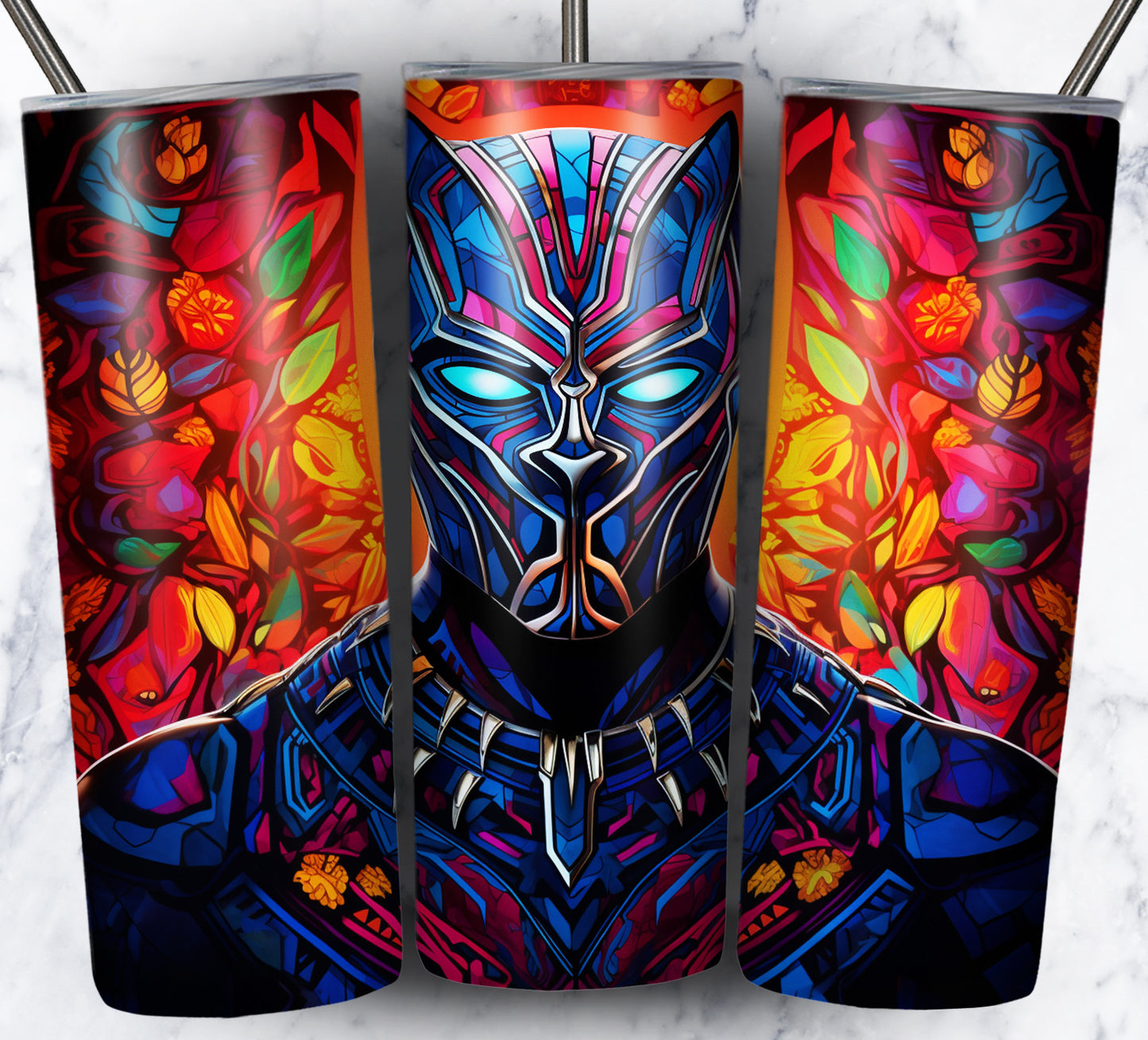 Superhero SugarSkull Sublimation 20oz Tumbler Images Bundle