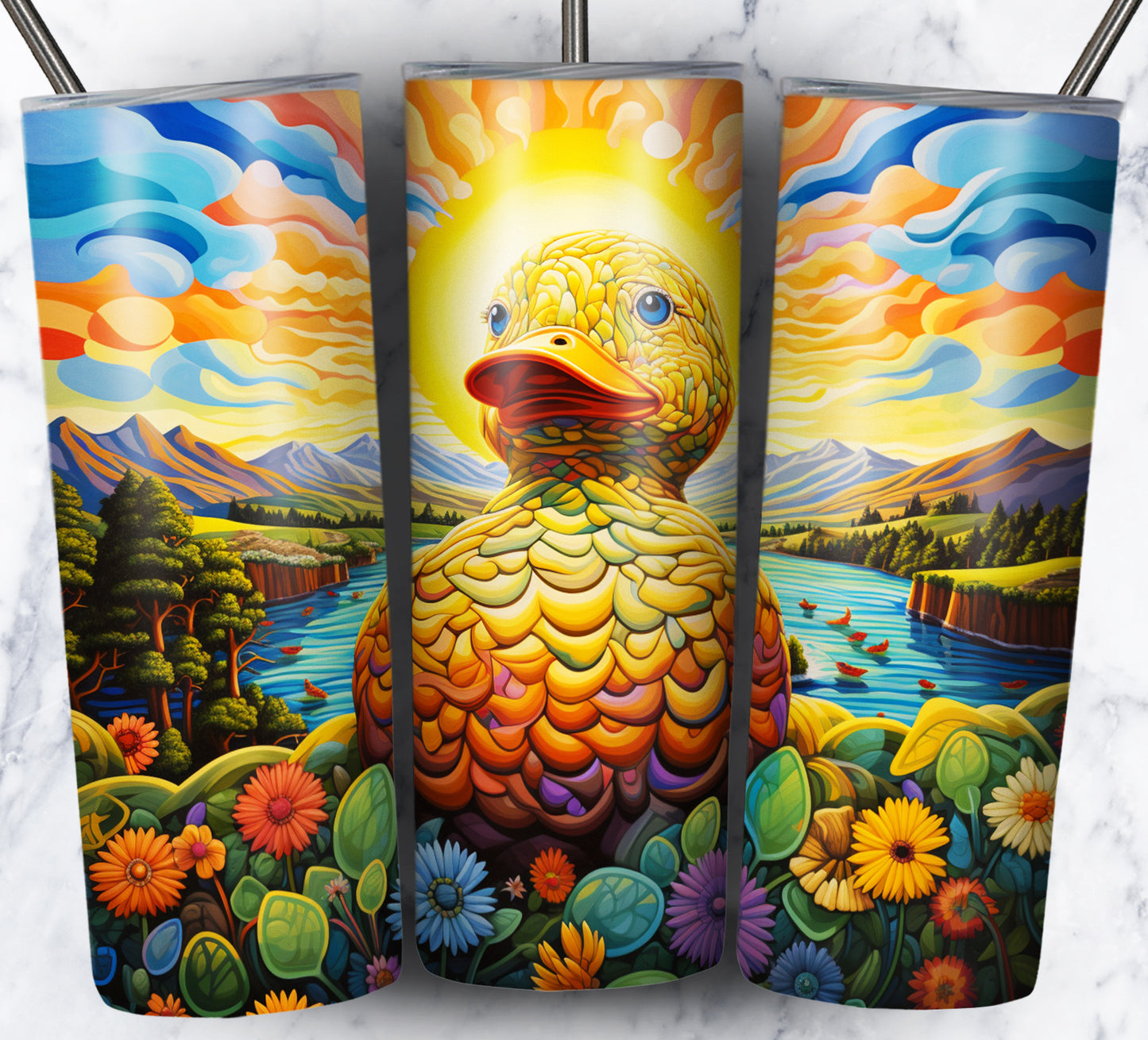 Psychedelic Animals Sublimation 20oz Tumbler Images Bundle