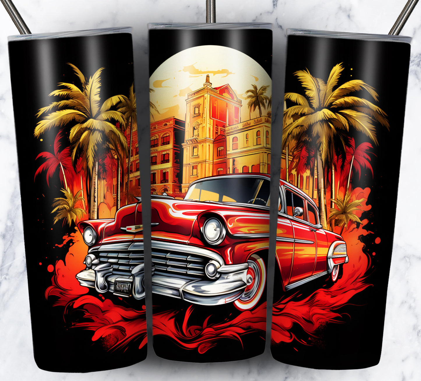 Various Cars Sublimation 20oz Tumbler Images Bundle